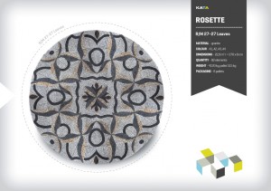 Granite paving mosaic